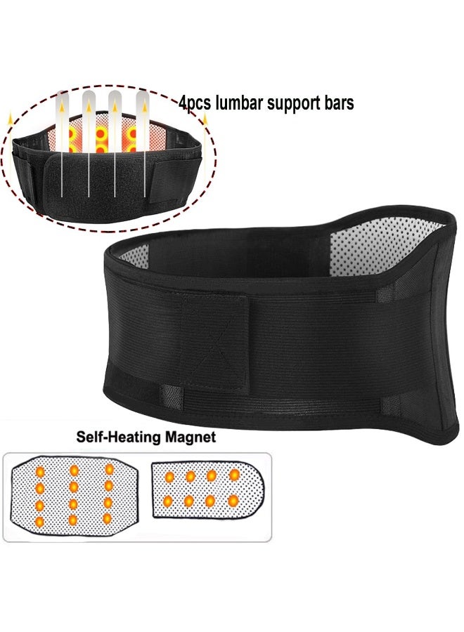 Lumbar Back Support Brace Self-Heating Breathable Lower Back Support Belt for Men Women Sciatica Herniated Disc Scoliosis Pain Relief - Image 3
